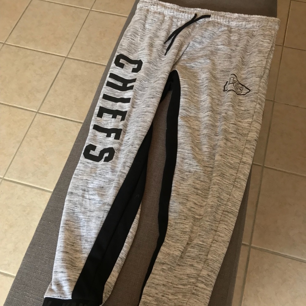 New Gray Kansas City Chiefs Pant Jogger NFL Large